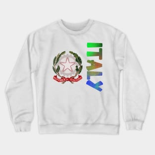 Italy Coat of Arms Design Crewneck Sweatshirt